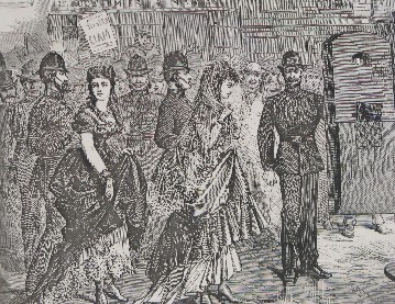 transgendered men in 1870 London arrested