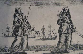 woman being a pirate in 1700s